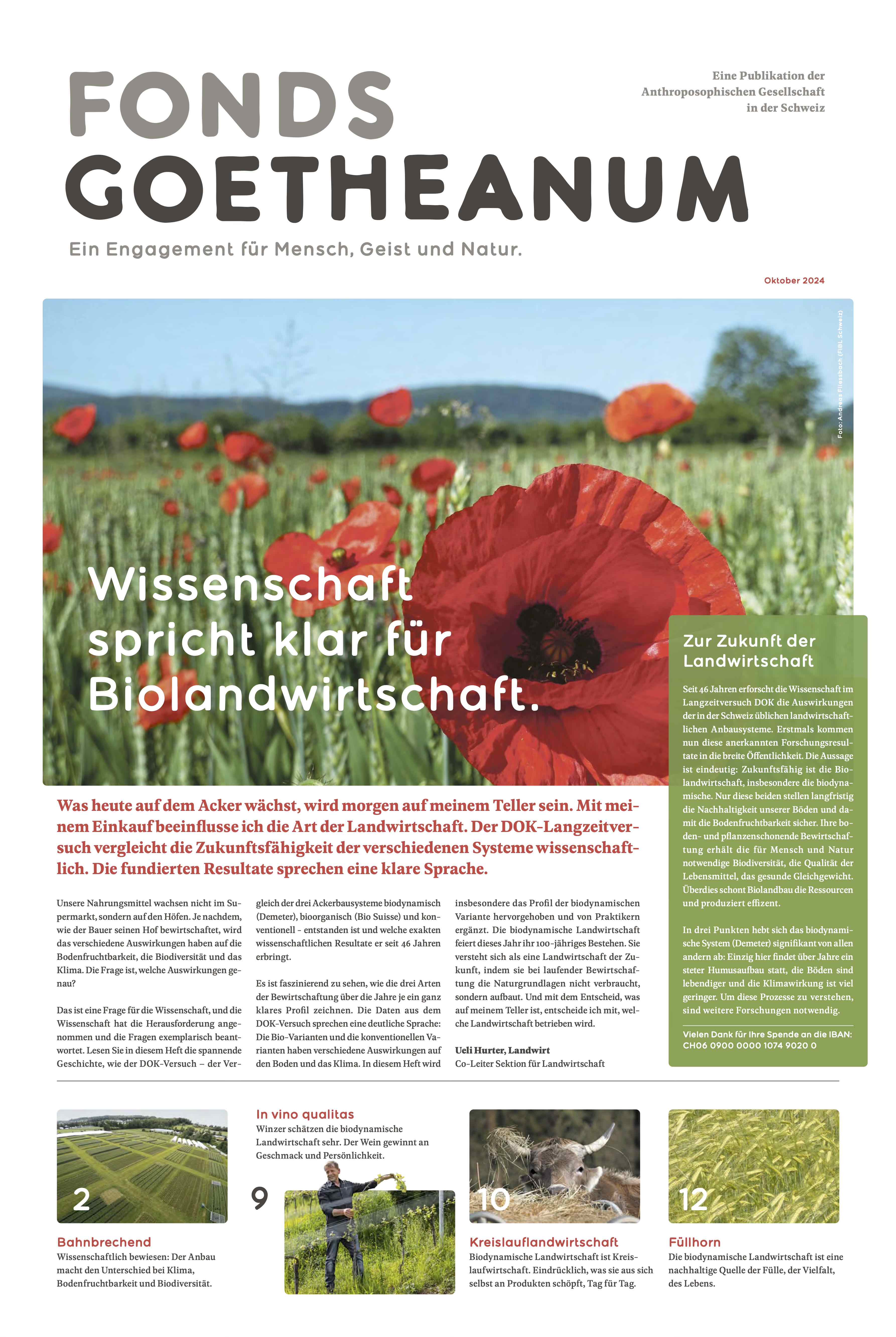 Wissenschaft und Biolandwirtschaft